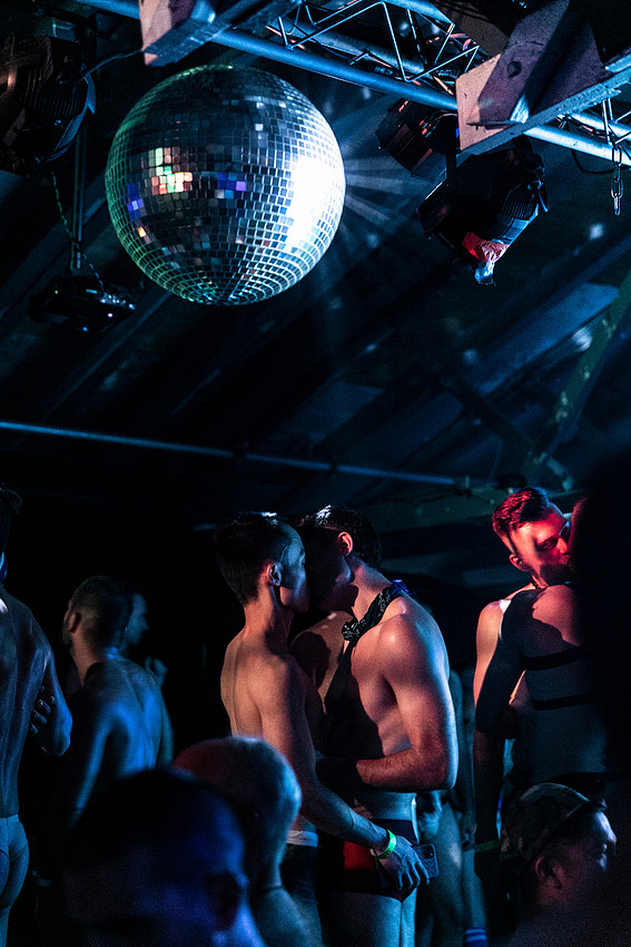 Underwear party at the Ice Palace in Cherry Grove, Fire Island, photographed by koitz
