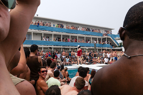 koitz Photography photograph of The Invasion of the Pines at the Ciel Hotel in Fire Island Pines.