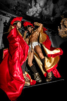 Spartacus Party dancers at the Belvedere in Cherry Grove, Fire Island, captured by koitz Photography in a vibrant nightlife photograph.