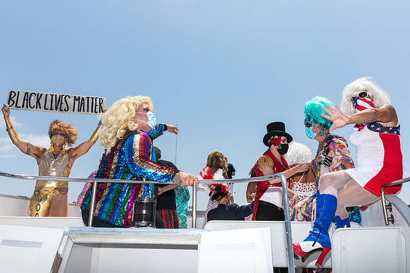 Invasion of the Fire Island Pines ferry during covid | koitz photography