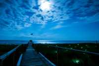 Cherry Grove, Fire Island boardwalk at night