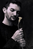 Model with a flower. Photograph by koitz.