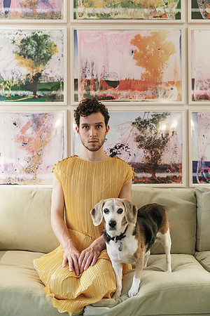 Brock Wearing a Dress with a Dog | koitz