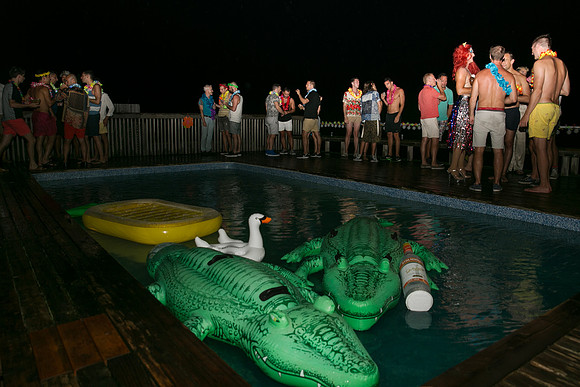 Luau Party in the Fire Island Pines. FIP, 2016