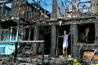 From koitz' project Brock in a Dress. Brock posing in the old Grove Hotel that burnt in 2015 | koitz