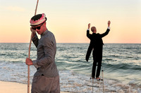 Performance in the Fire Island Pines beach | koitz photography