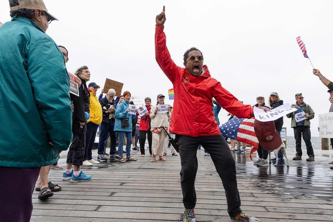 No Kings Protest in Cherry Grove, Fire Island, 2025